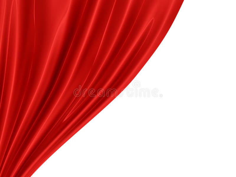 Realistic Box Covered with Red Silk Cloth. Isolated on White Background.  Satin Fabric Wave Texture Material Stock Vector - Illustration of cover,  podium: 192782766