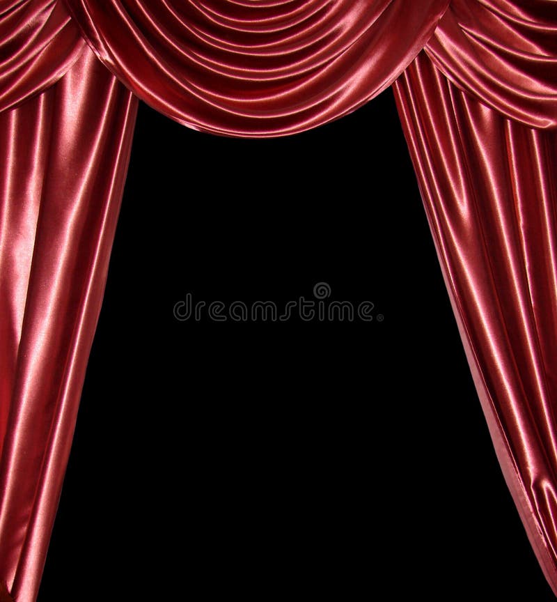 Red Draped Theater Curtains Series 2 Stock Photo Image of classical