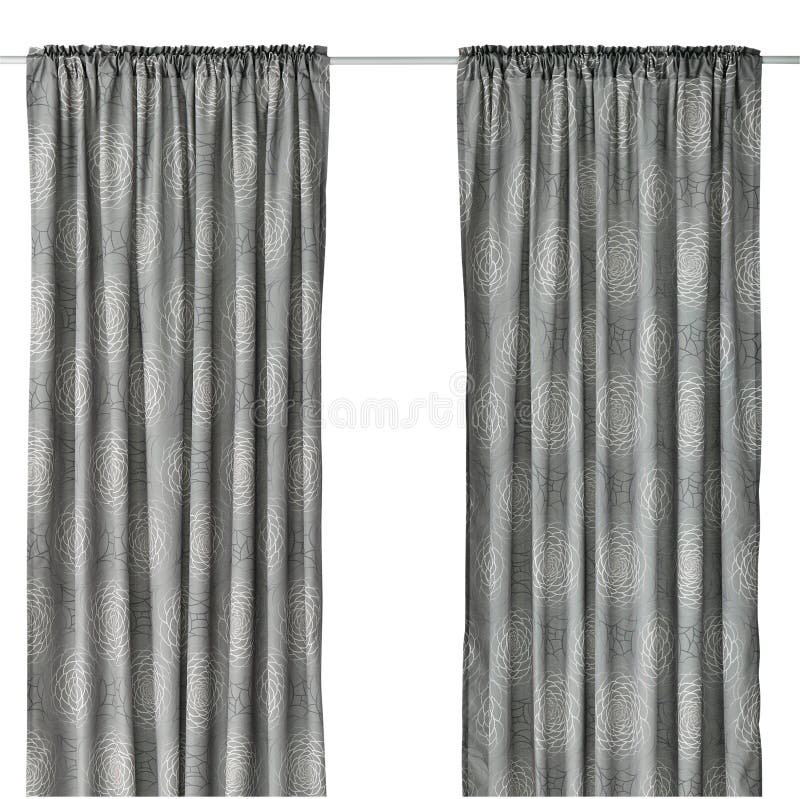 Curtain isolated on white royalty free stock photography Curtain isolated on white royalty free stock photography