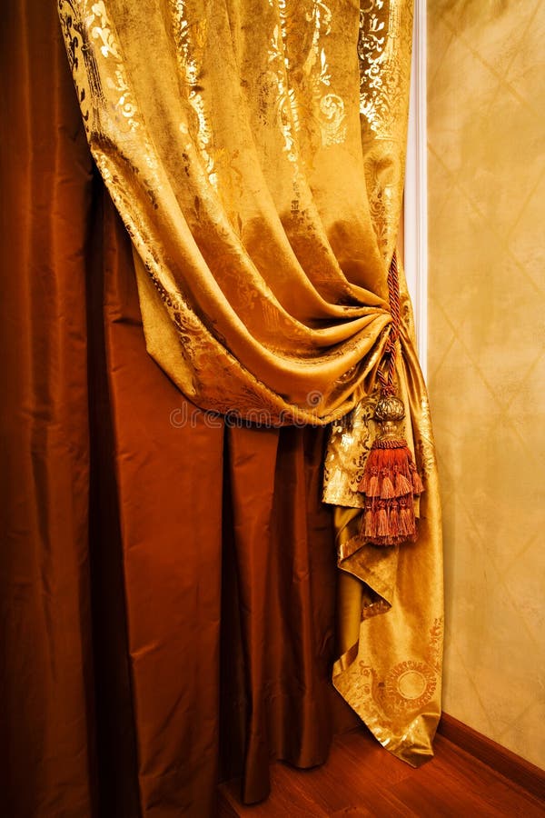 Curtain with an ornament