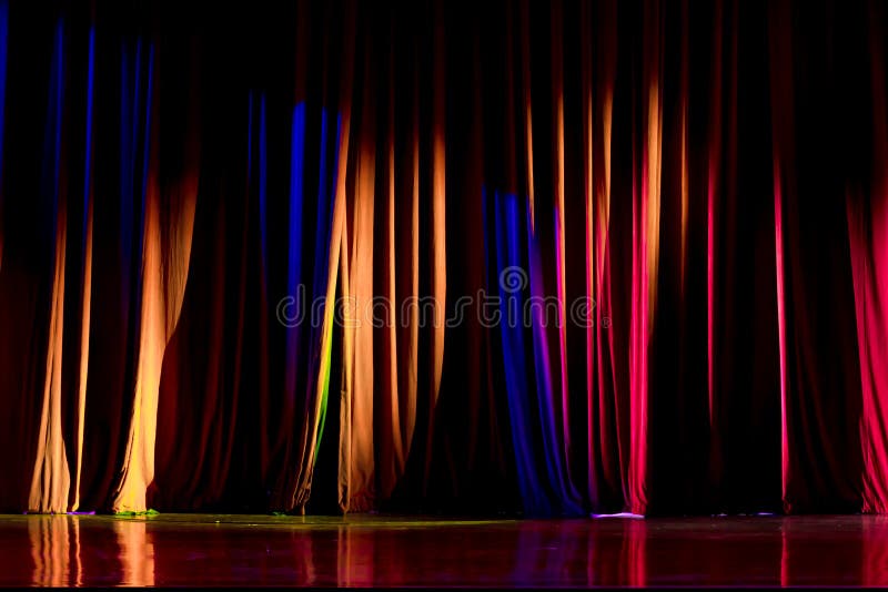 Curtain in the theatre stock image. Image of drama, fabric 164620615