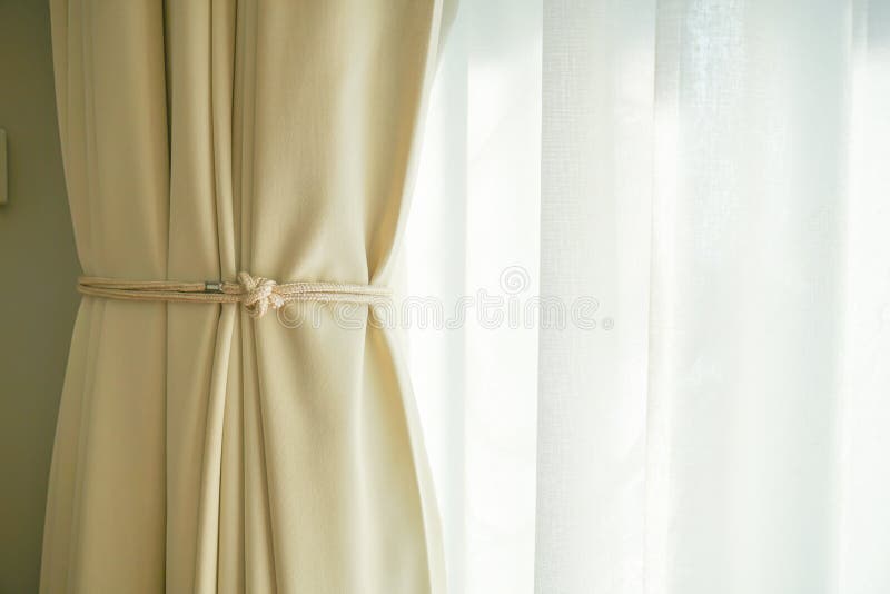 Curtain with Window and Sunlight Stock Photo Image of luxury
