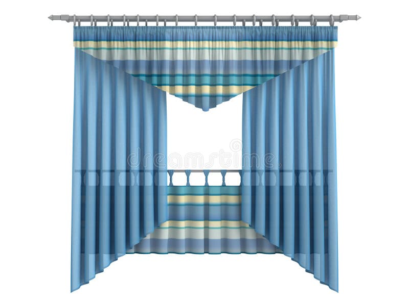 Curtains vector illustration