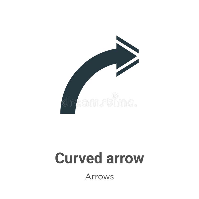 Vector Illustration of Curved Pencil. Many Arrows of Different Curvatures  are Scattered Stock Vector - Illustration of geometric, stationery:  218443928