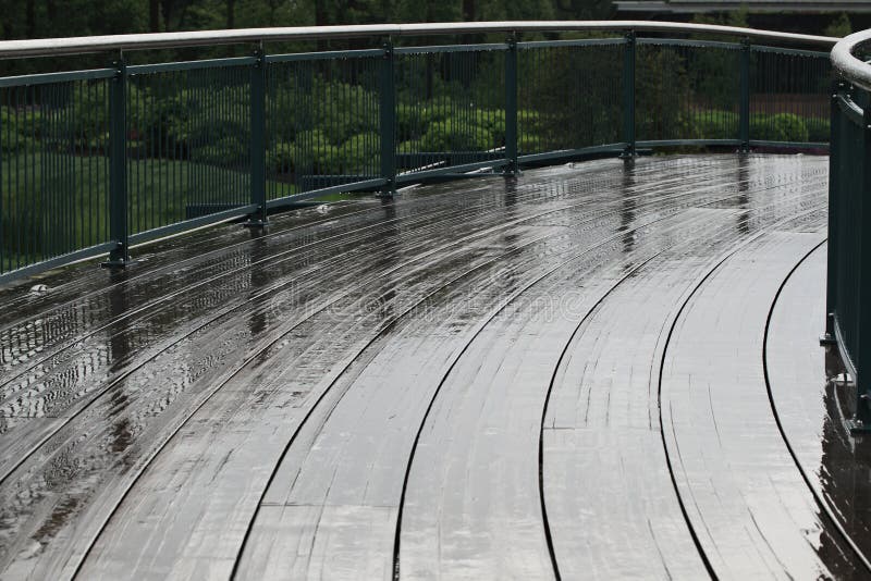 Curved Boardwalk stock images Curved Boardwalk stock images