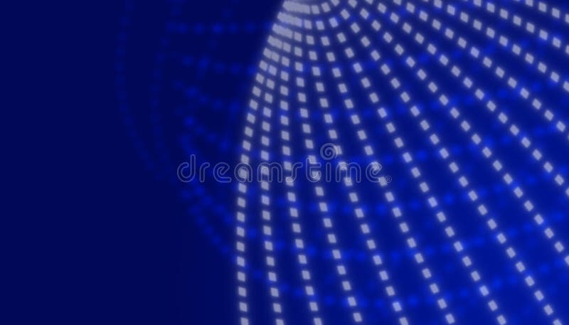Curved dots mesh and glowing with gradient. stock illustration
