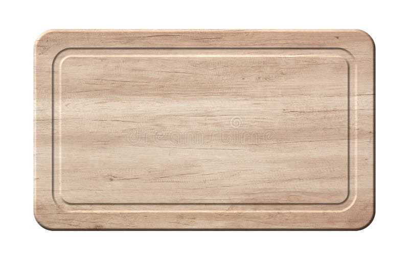 Curved Kitchen Cutting Board Made of Bright Wood Stock Photo Image of