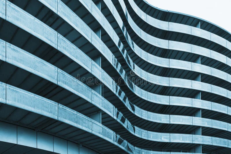 Curved office building surface