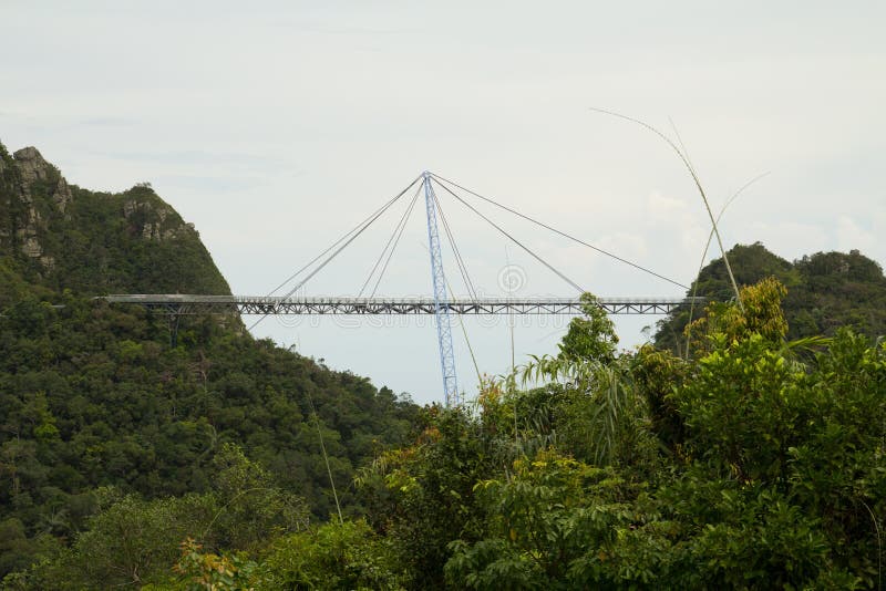 Curved suspension bridge