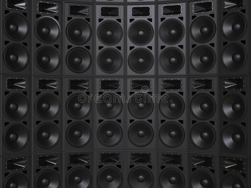 wall of subwoofers