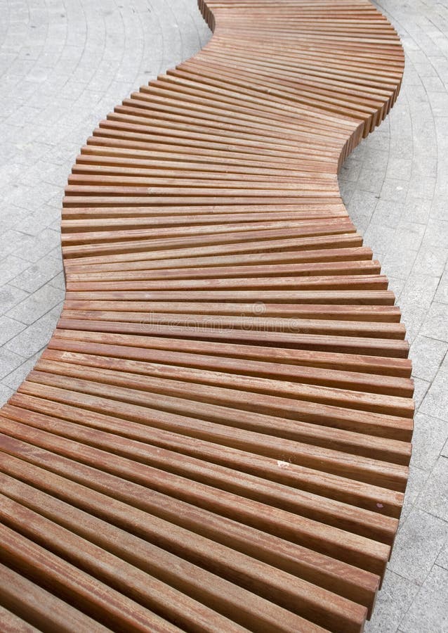 Curved wood bench stock image. Image of shaped, sitting - 25068077