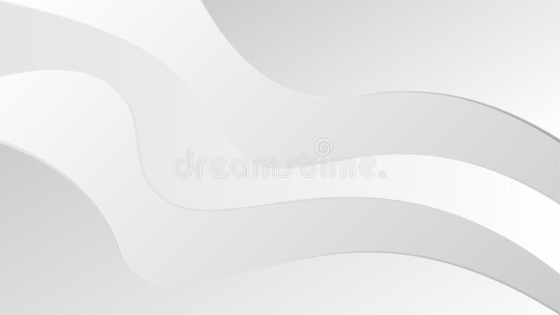 Vector Shining Grey Gradient Background with Abstract Fluid Flow stock illustration