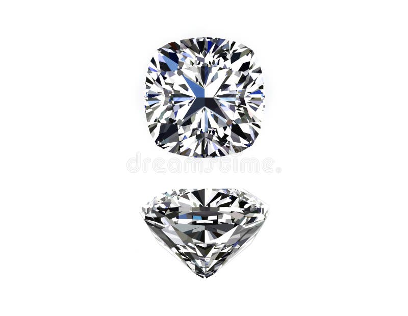 Cushion Cut Diamond stock illustration. Illustration of jewelry 33590666