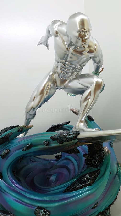 Custom Built 1/4 Silver Surfer Statue X Men Super Hero Traveller of