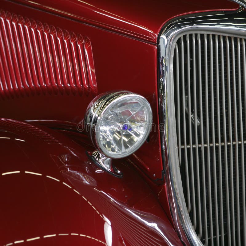 Front end of a custom american car. Body cam stock images, royalty-free photos and pictures