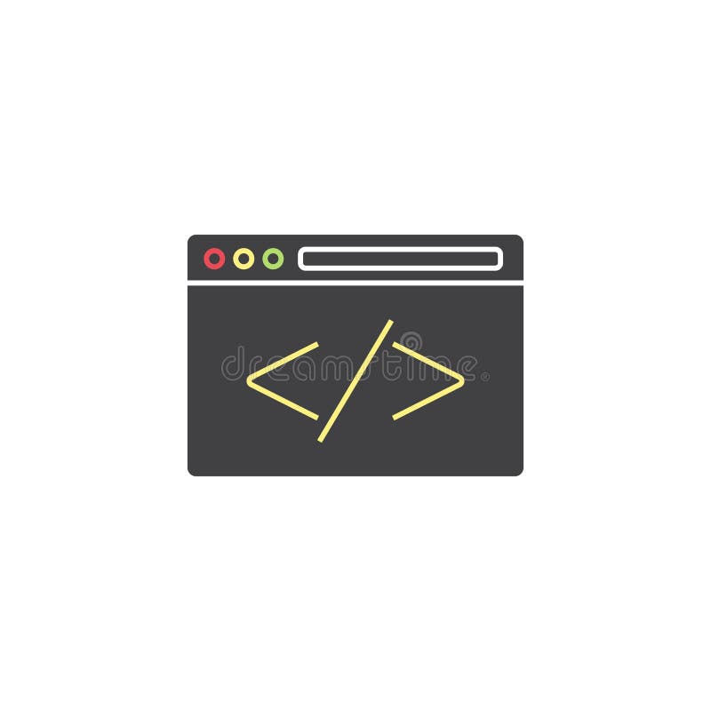 Custom Coding Symbol, Programming Stock Vector - Illustration of ...