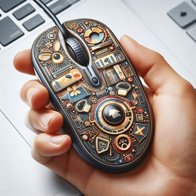 98 84. Custom Cursor_ a Customized Mouse Cursor Tha Th Stock Photo