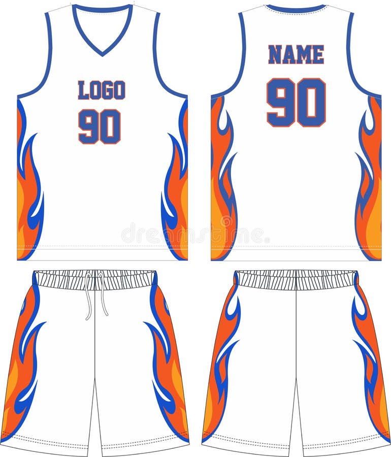 Basketball Uniform Custom Design Mock Ups Templates Design for Basketball  Club T-shirt Mock Ups for Basketball Jersey. Front View, Stock Vector -  Illustration of blank, design: 188340072