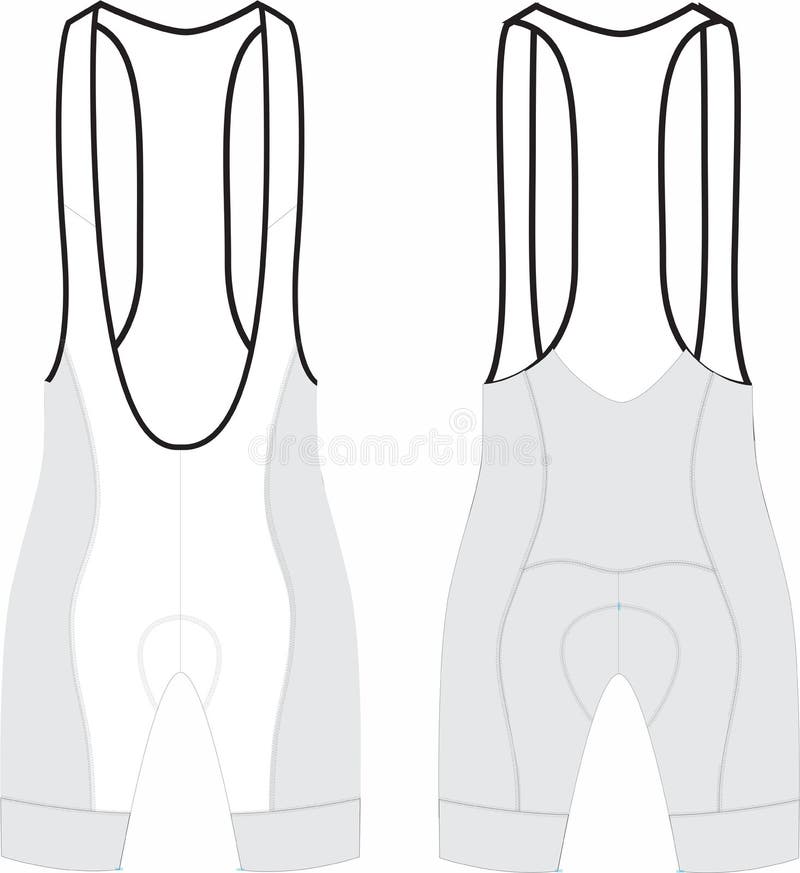 Custom Design Cycling Bib Shorts Templates Mock Up Illustration Stock ...