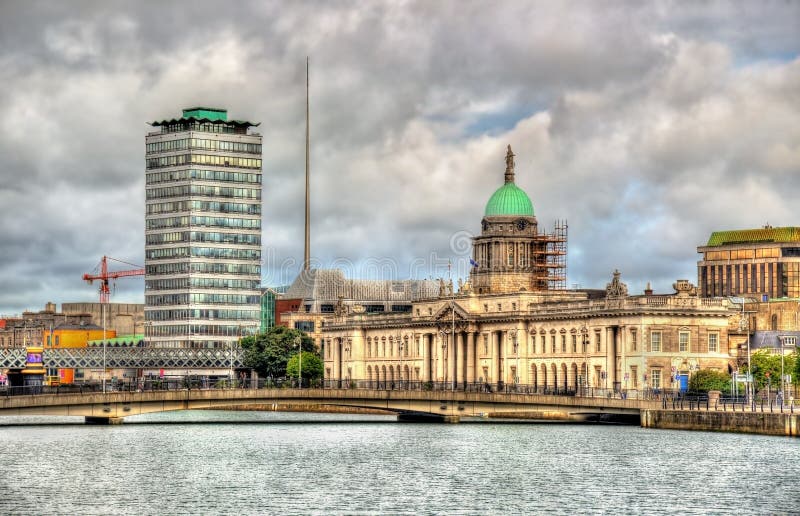 The Custom House, a Historic Building in Dublin Stock Photo Image of