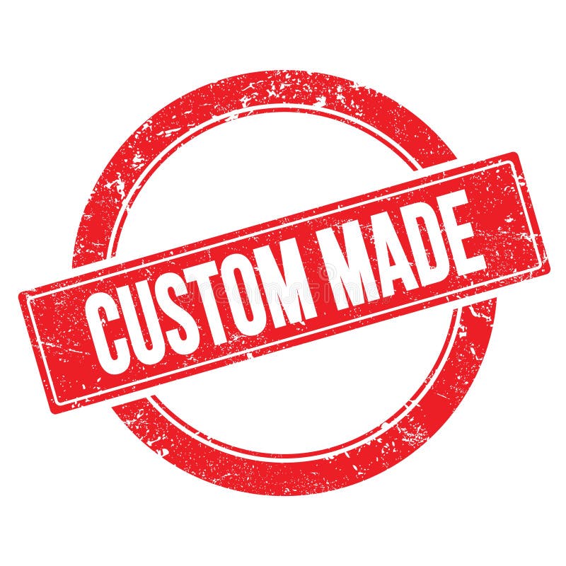 Custom red grunge round vintage rubber stamp Vector Image