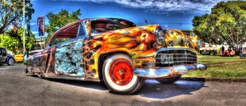 Custom painted rat rod