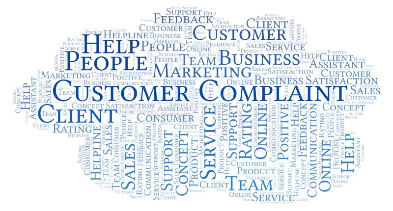 Customer Complaint word cloud. vector illustration