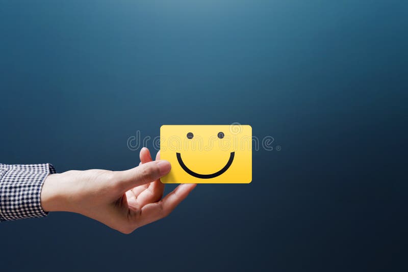 Customer Experience Concept, Happy Client Woman show a Feedback royalty free stock photos Customer Experience Concept, Happy Client Woman show a Feedback royalty free stock photos