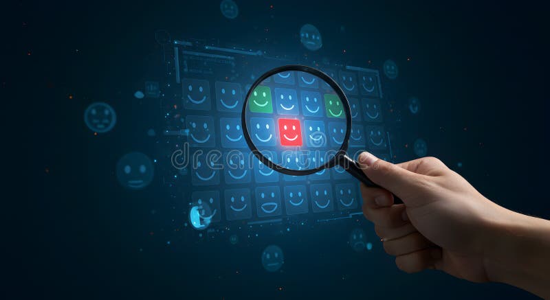 Customer feedback analysis using ai and machine learning for sentiment analysis and insights discovery vector illustration