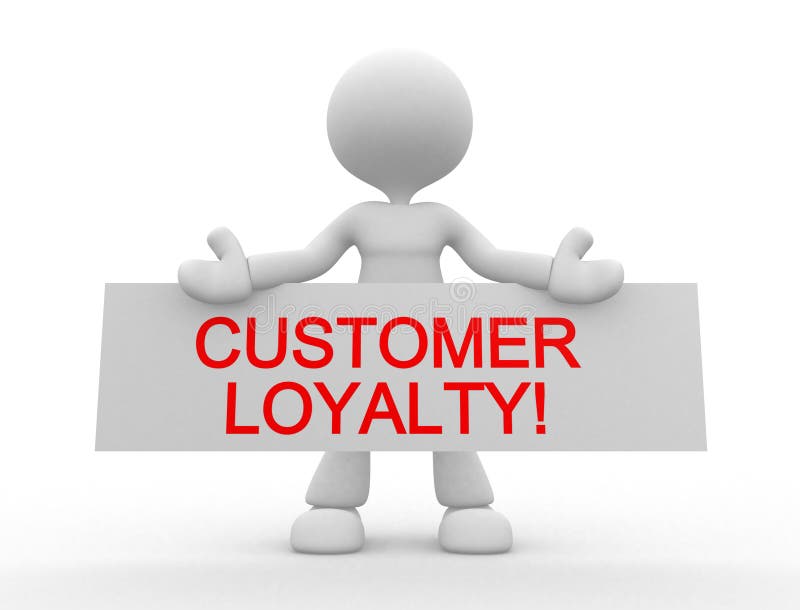 Customer loyalty! stock illustration Customer loyalty! stock illustration