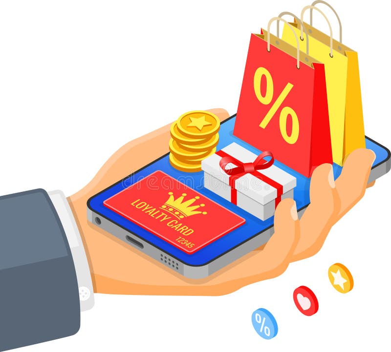 Customer Loyalty Programs Banner stock illustration