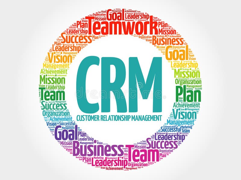 Customer Relationship Management Circle Stock Photo - Image of graphic