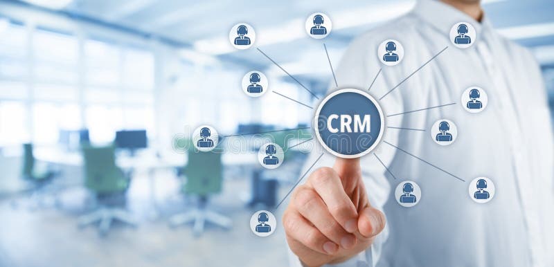 Customer relationship management CRM royalty free stock images