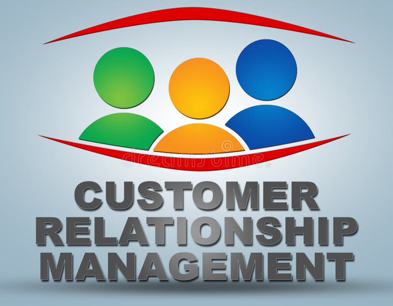 Customer Relationship Management Stock Illustration - Illustration of