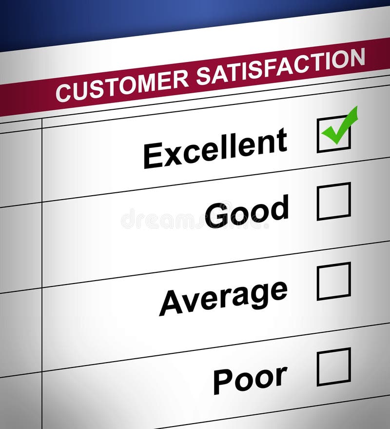 Customer satisfaction royalty free illustration