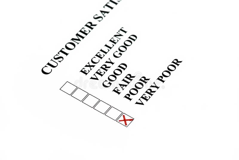 Customer satisfaction stock illustration