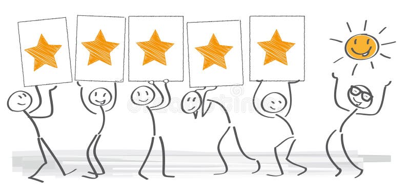 Customer satisfaction royalty free illustration