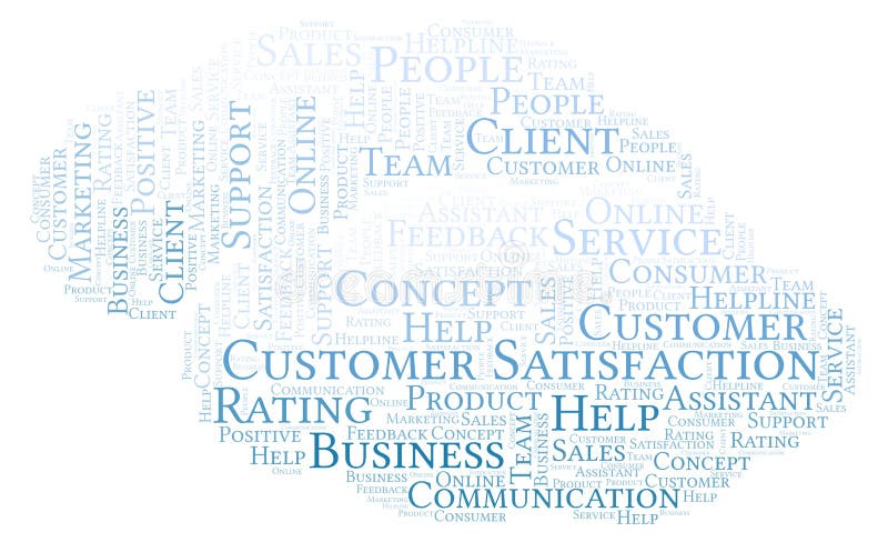 Customer Satisfaction word cloud. royalty free illustration