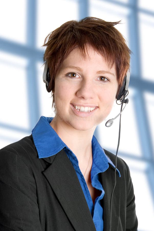 Customer Service stock image. Image of female, jacket - 2663491