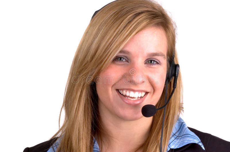 Customer service girl stock photo. Image of center, consultation 3136388