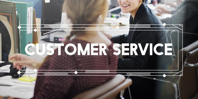 Customer Service Support Work Advice Concept stock image