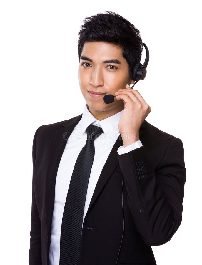 Male Customer Service Operator Stock Photo Image of manager, call 46576030