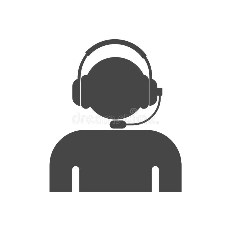 Customer support, customer service flat icon, simple vector icon royalty free illustration
