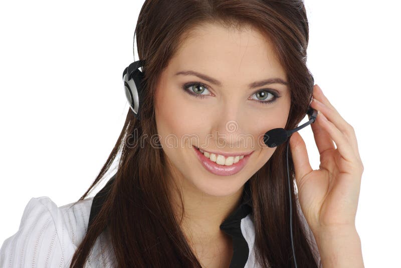 Customer support girl