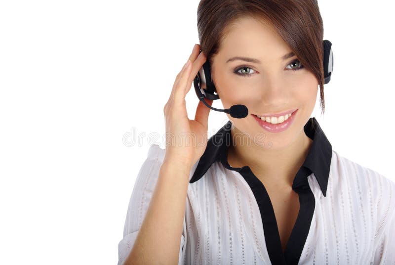 Customer support girl