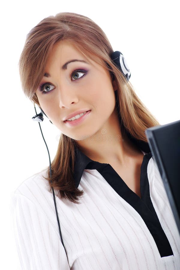 Customer support girl