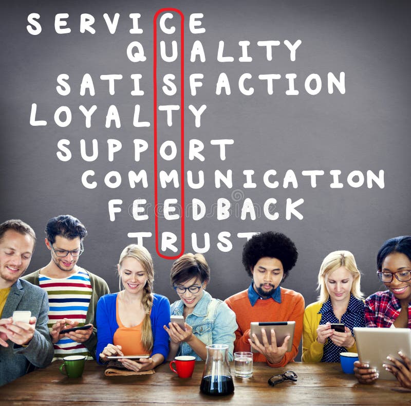 Customer Target Market Puzzle Crossword Concept Stock Photo Image of