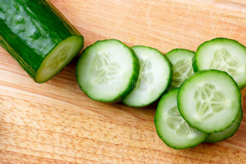 Cut cucumber