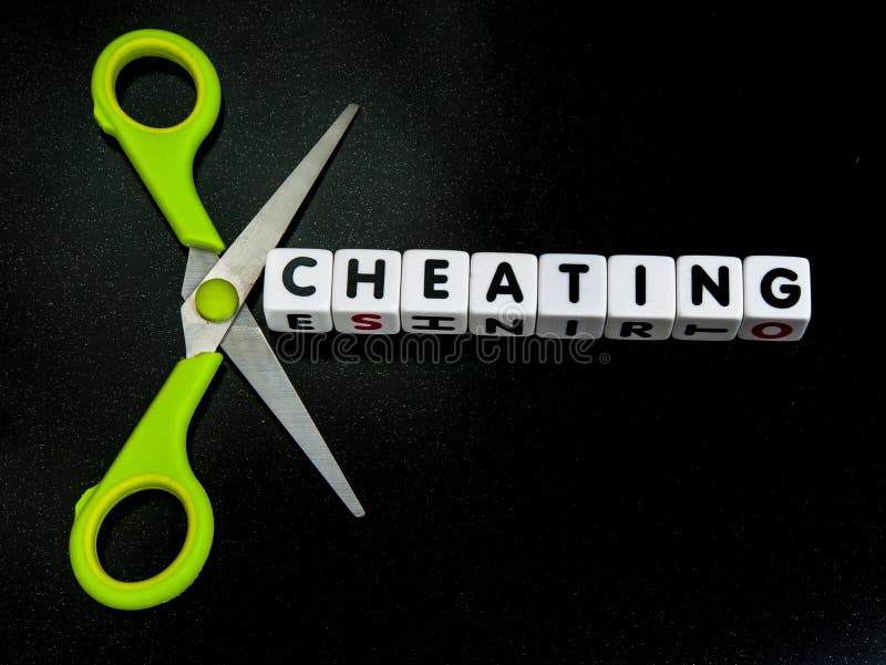 Cut down on cheating royalty free stock image Cut down on cheating royalty free stock image