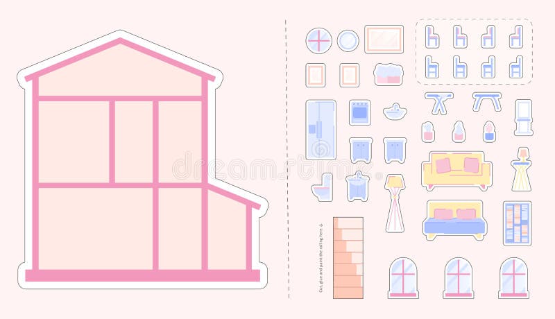 How to Make a Paper Doll House Table & Chairs - Kids Crafts